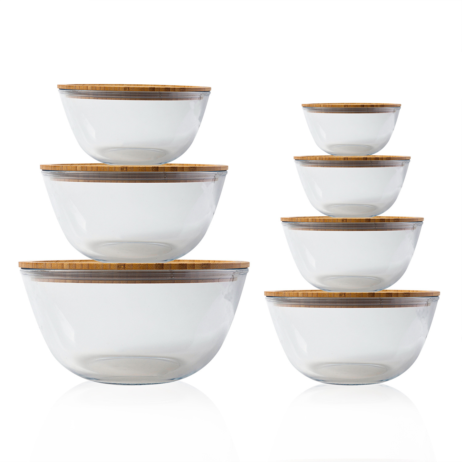Free Sample Borosilicate Glass Salad Bowls / Glass Mixing Bowl - Image 3