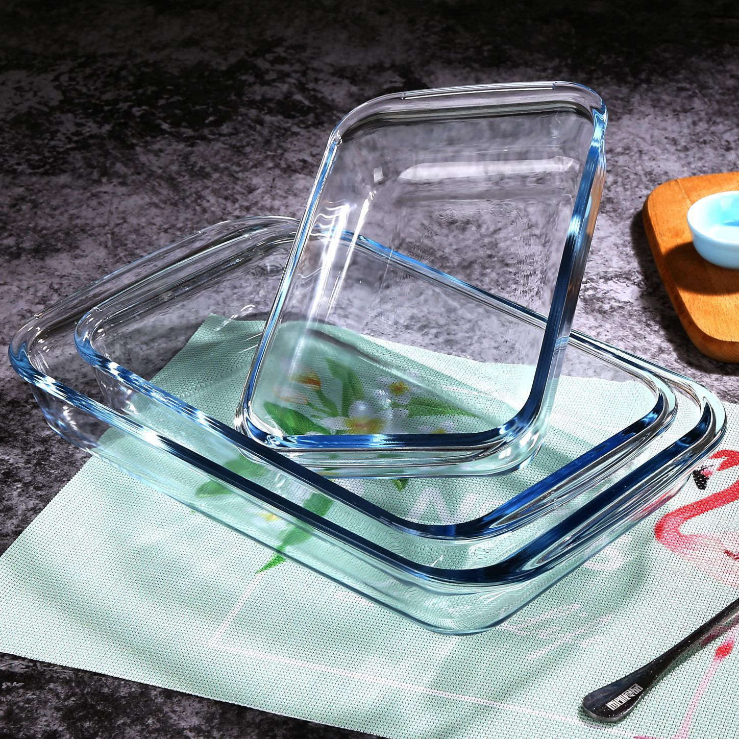 Free Sample Oven Safe Rectangle High Borosilicate Glass Baking Dish