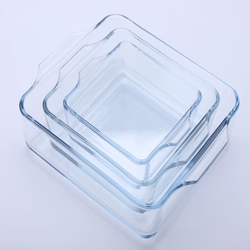 High borosilicate Square Glass Oven Baking Dish Glass Baking Pan