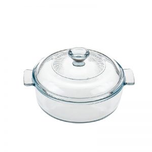 High-Temperature-Resistant Glass Casserole With Lids, Suitable For Use In Microwave Ovens And Ovens