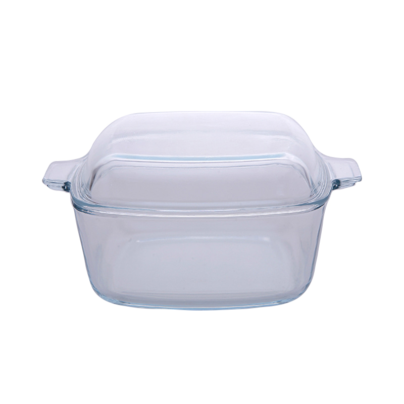High-temperature-resistant glass bowls with lids, suitable for use in microwave ovens and ovens, glass pots for home use, and soup pots