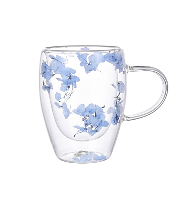 Double-Wall Glass Coffee, Tumbler, Heat Resistant, Cold and Heat Retention, Double-Wall Construction, Coffee Cup, Microwave Safe - Image 2