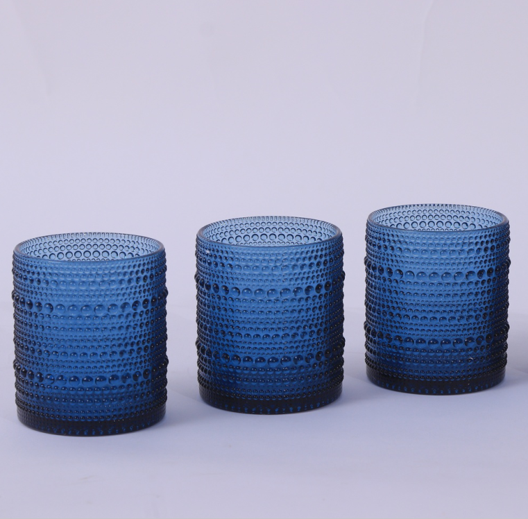 Vintage beaded hobnail design glass bowl set - Image 6