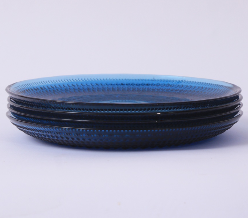 Vintage beaded hobnail design glass bowl set - Image 4