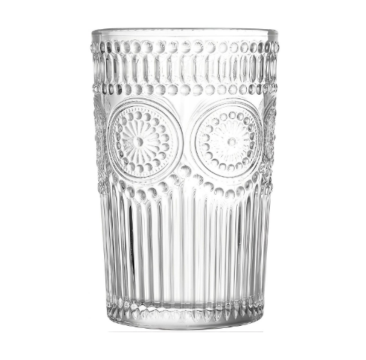 Vintage Drinking Glasses Set, Glass Cups