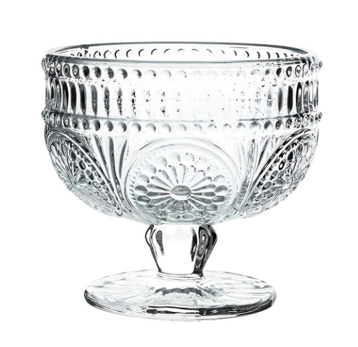 Vintage Drinking Glasses Set, Glass Cups, Embossed Ribbed Glassware Water Tumblers for Cocktail, Water, Juice, Beer, Coffee, Whiskey - Image 5