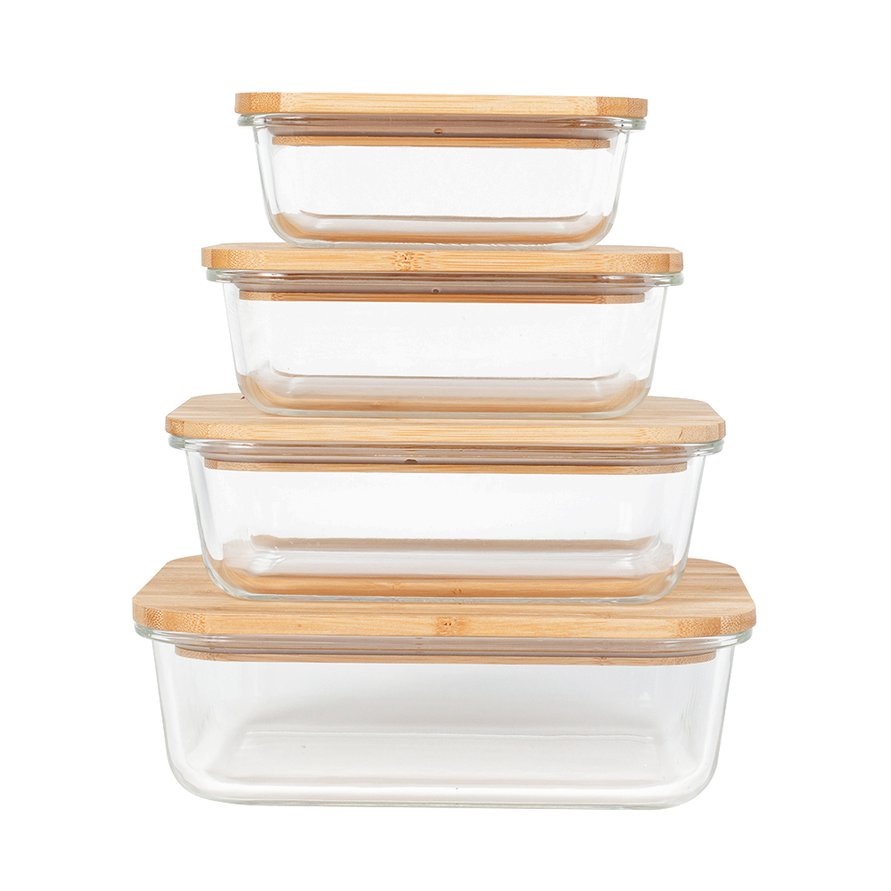 Glass Food Storage Containers with Bamboo Lids, Meal Prep Glass Containers Safe for Microwave, Oven, Freezer and Dishwasher, BPA Free - Image 2