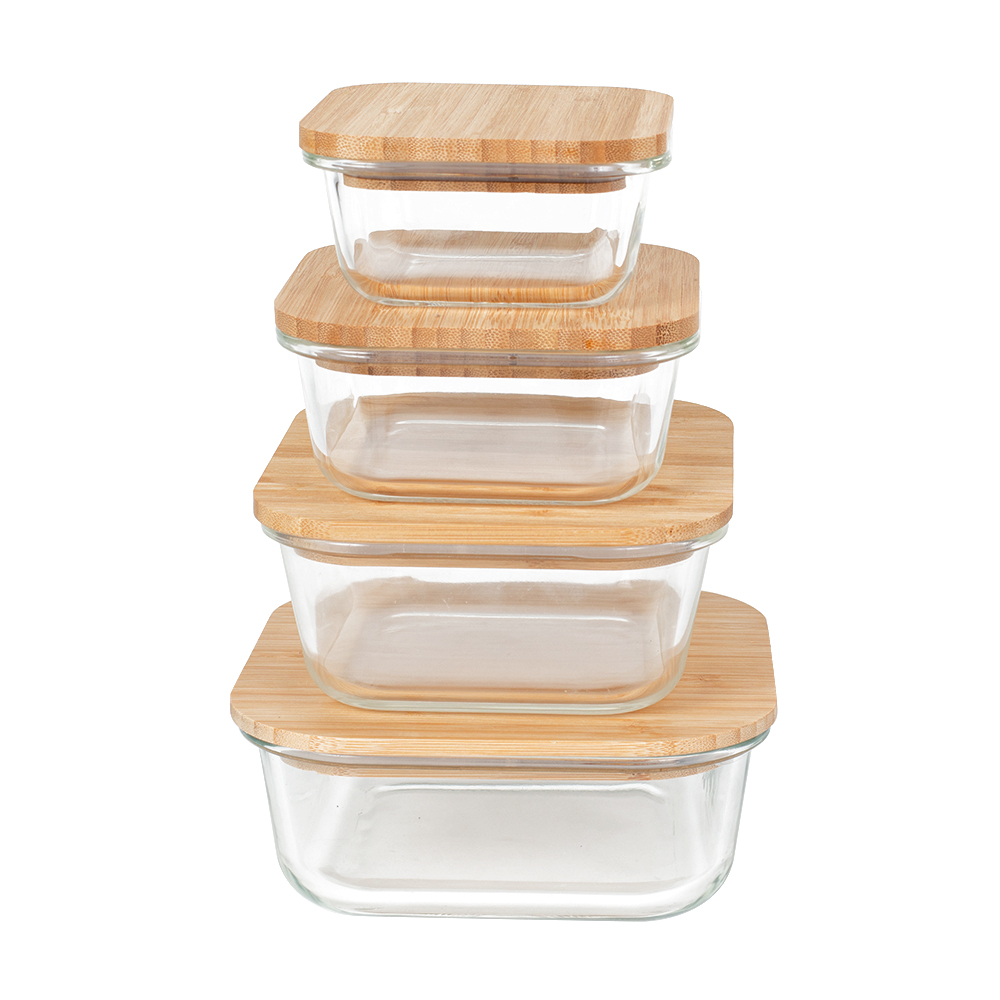 Glass Food Storage Containers with Bamboo Lids, Meal Prep Glass Containers Safe for Microwave, Oven, Freezer and Dishwasher, BPA Free - Image 4