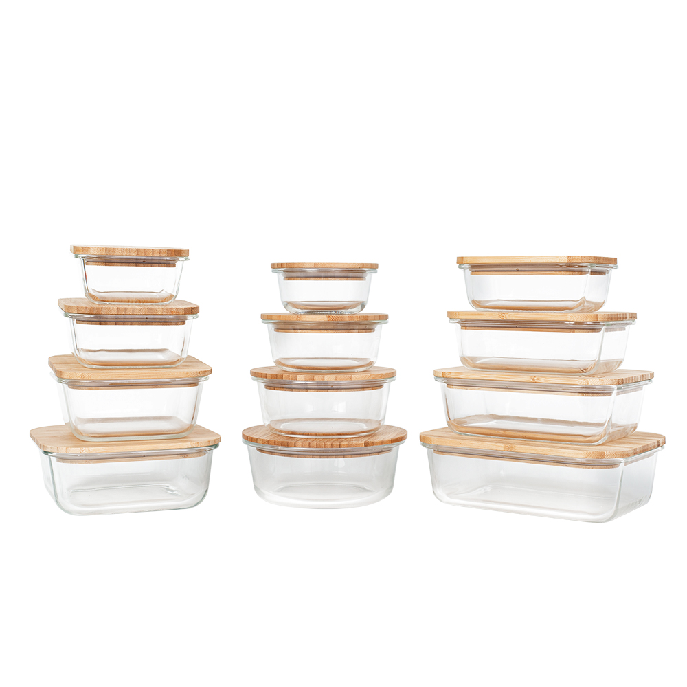 Glass Food Storage Containers with Bamboo Lids, Meal Prep Glass Containers Safe for Microwave, Oven, Freezer and Dishwasher, BPA Free - Image 8