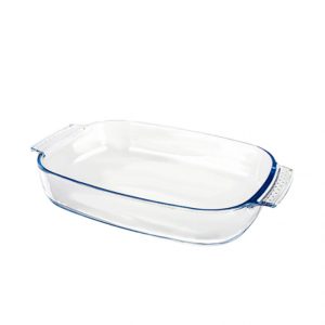 Fridge-to-Oven new design clear glass oven bake glass baking pan